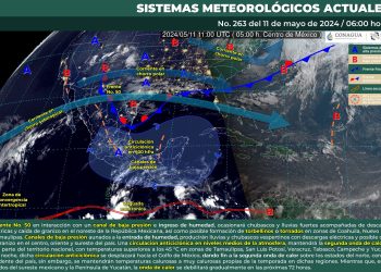 Se prevén chubascos y lluvias fuertes en el noreste de México