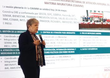 El “Modelo Mexicano de Movilidad Humana” fue presentado por la canciller Bárcena
