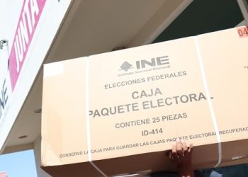 INE distribuye paquetes de las últimas boletas electorales