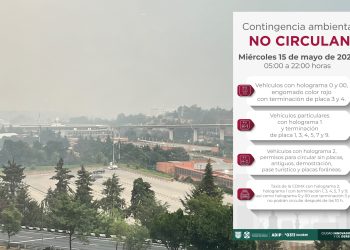 Se extiende la contingencia ambiental; acá los autos que no circulan este miércoles