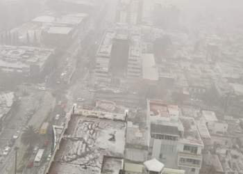 Se cae el cielo en Puebla