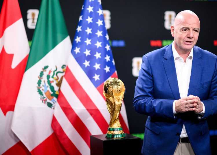 ZURICH, SWITZERLAND - May 31: FIFA President Gianni Infantino Message To Mark The Two Years To Go To The FIFA World Cup 26 at the Home of FIFA on May 31, 2024 in Zurich, Switzerland. (Photo by Harold Cunningham/FIFA)