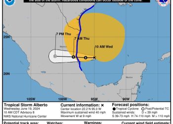 Tamaulipas en alerta máxima, tormenta tropical Alberto llegara por Tampico