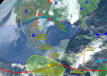 ¡Aguas! Se prevén lluvias fuertes en el sureste y noreste del país