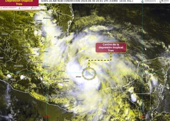 Se forma la depresión tropical tres frente a las costas de Veracruz