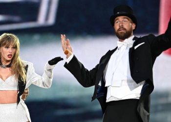 Travis Kelce participa en concierto de Taylor Swift