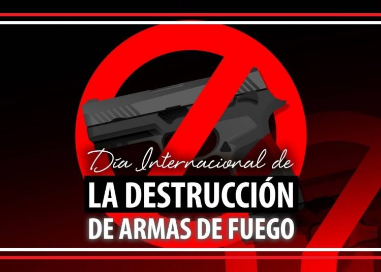 Destrucción de las armas de fuego