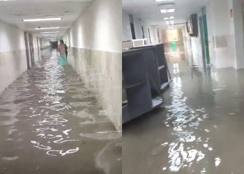 Lluvias inundan hospital del IMSS en Tamaulipas 