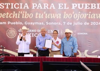 López Obrador y Claudia Sheinbaum se comprometen a apoyar a pueblos indígenas