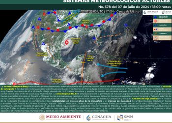 Beryl ocasionará oleaje elevado en la costa norte de Tamaulipas