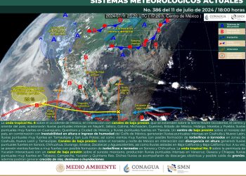 La onda tropical 8 ocasionará lluvias fuertes