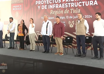 López Obrador y Sheinbaum recorren centro de México y prometen continuidad y desarrollo