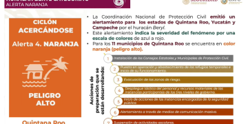 alerta por Beryl