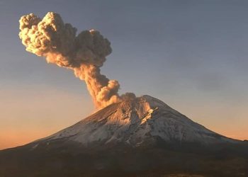 El volcán Popocatépetl