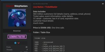 Los datos de Ticketmaster robados en el hackeo a Snowflake se venden en medio millón de dólares