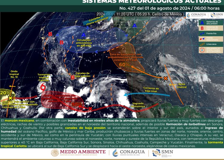 ciclon tropical carlota