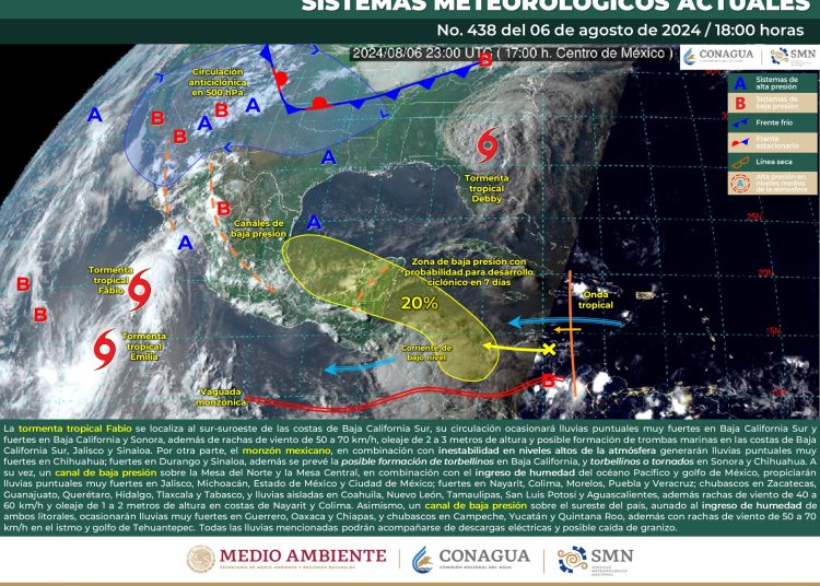 tormenta tropical Fabio