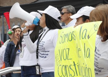 “Manifestaciones de trabajadores del Poder Judicial seguirán, estamos abiertos al diálogo”: Aguayo