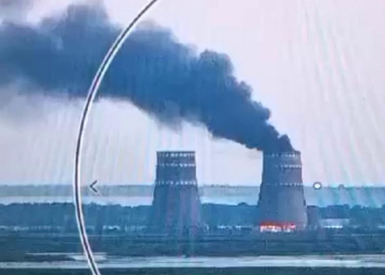 incendio en central nuclear de Zaporiyia