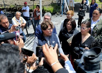 Delfina Gómez pide a la población acudir a albergues en zonas de riesgo y evitar asentamientos irregulares