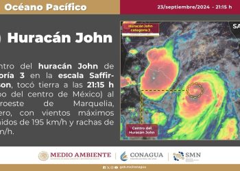 Toca tierra John en categoría 3. AMLO llama a proteger la vida. Noche larga, se activa el plan DNIII