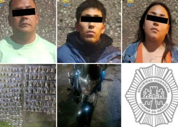 En posesión de droga fueron detenidos tres personas dedicadas al robo a casas habitación en CDMX