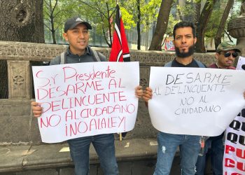 Se manifiestan a favor de autorización del uso de armas de fuego