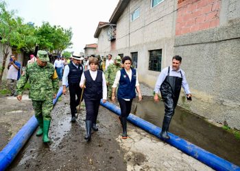 Darán 8 mil pesos a familias afectadas por inundaciones en Chalco