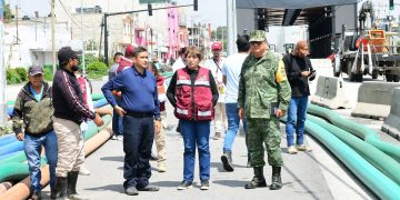 Delfina Gómez no se irá de Chalco hasta que se solucionen las inundaciones