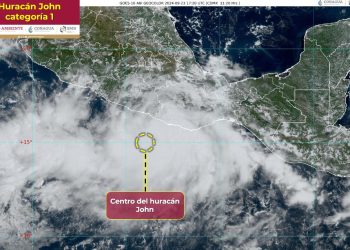 John ya es huracán, provocará lluvias en Oaxaca y Guerrero