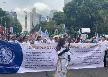 Protestan en contra de la Reforma Judicial