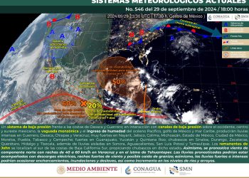 SMN prevé lluvias intensas en la mayor parte del país