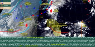 John continuará dejando fuertes precipitaciones en el sur y centro del país