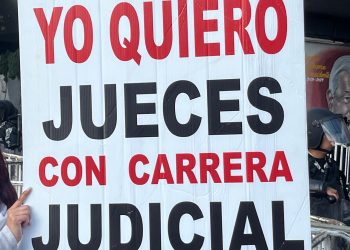 Poder Judicial se manifiesta en inmediaciones de la Cámara de Diputados
