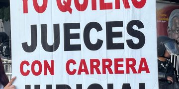 Poder Judicial se manifiesta en inmediaciones de la Cámara de Diputados