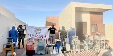Desmantelan laboratorio clandestino de fentanilo en frontera de Sonora