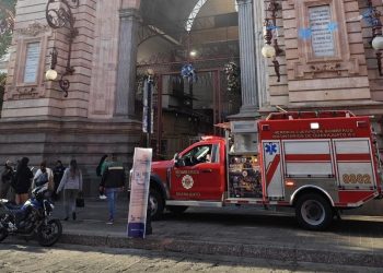 Se incendia puesto en el Mercado Hidalgo de Guanajuato