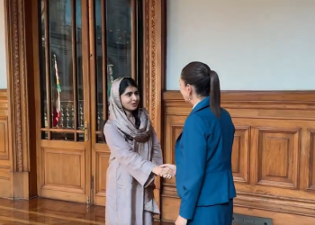 Sheinbaum recibe a Malala Yousafzai en Palacio Nacional