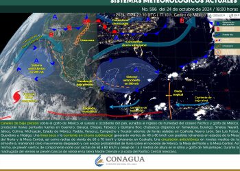SMN prevé lluvias fuertes en la mayor parte del territorio nacional