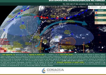 La onda tropical 28 ocasionará lluvias fuertes en el sur del país
