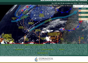 La onda tropical 29 provocará lluvias en la mayor parte del país
