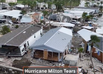 Asciende a 10 los muertos por tornados y Milton en Florida