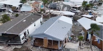 Asciende a 10 los muertos por tornados y Milton en Florida