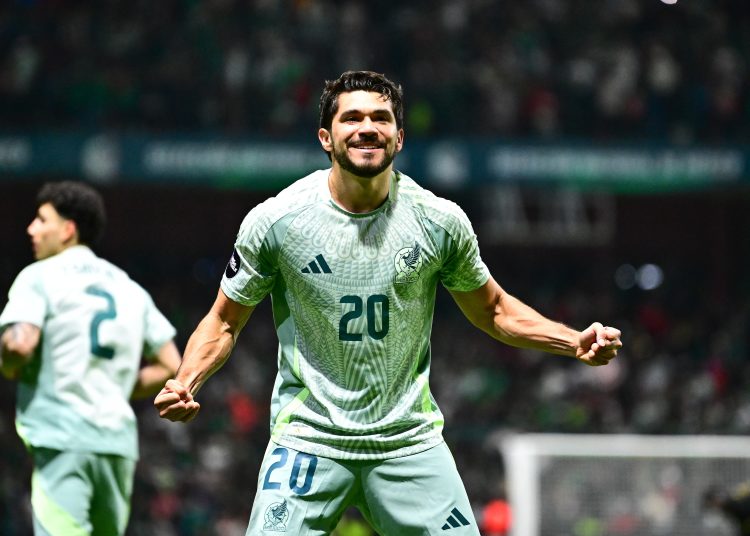 during the Quarterfinals second leg match between Mexican National Team (Mexico) and Honduras as part of the Concacaf Nations League 2024-2025 at Nemesio Diez Stadium on November 19, 2024 in Toluca, Estado de Mexico, Mexico.