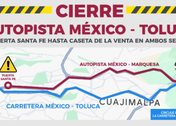 ¡Atención! Cerrarán la autopista México-Toluca