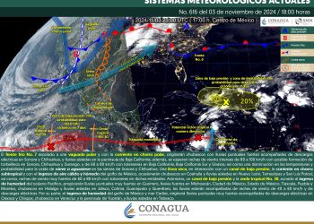 El frente frío 7 se desplazará sobre el norte del país