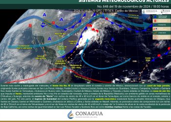 El frente frío 10 provocará lluvias fuertes