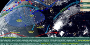 El frente frío 11 propiciará lluvias en el sur del país