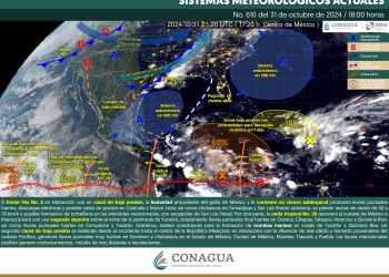 El frente frío 6 ocasionará lluvias y granizo en el norte del país