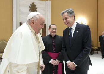 El Papa Francisco recibió al secretario de Estado estadounidense, Anthony Blinken